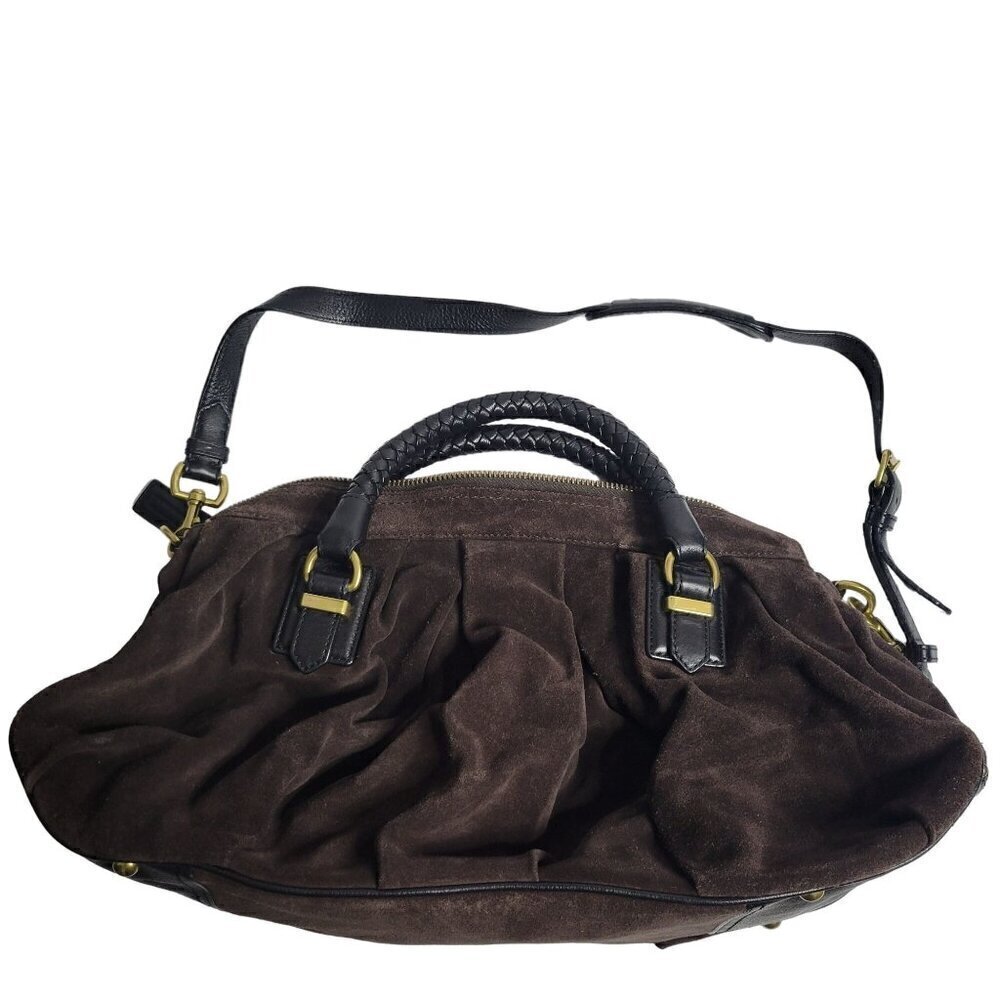 Banana Republic 100% Leather Suede Shoulder Bag OS - Picture 2 of 15